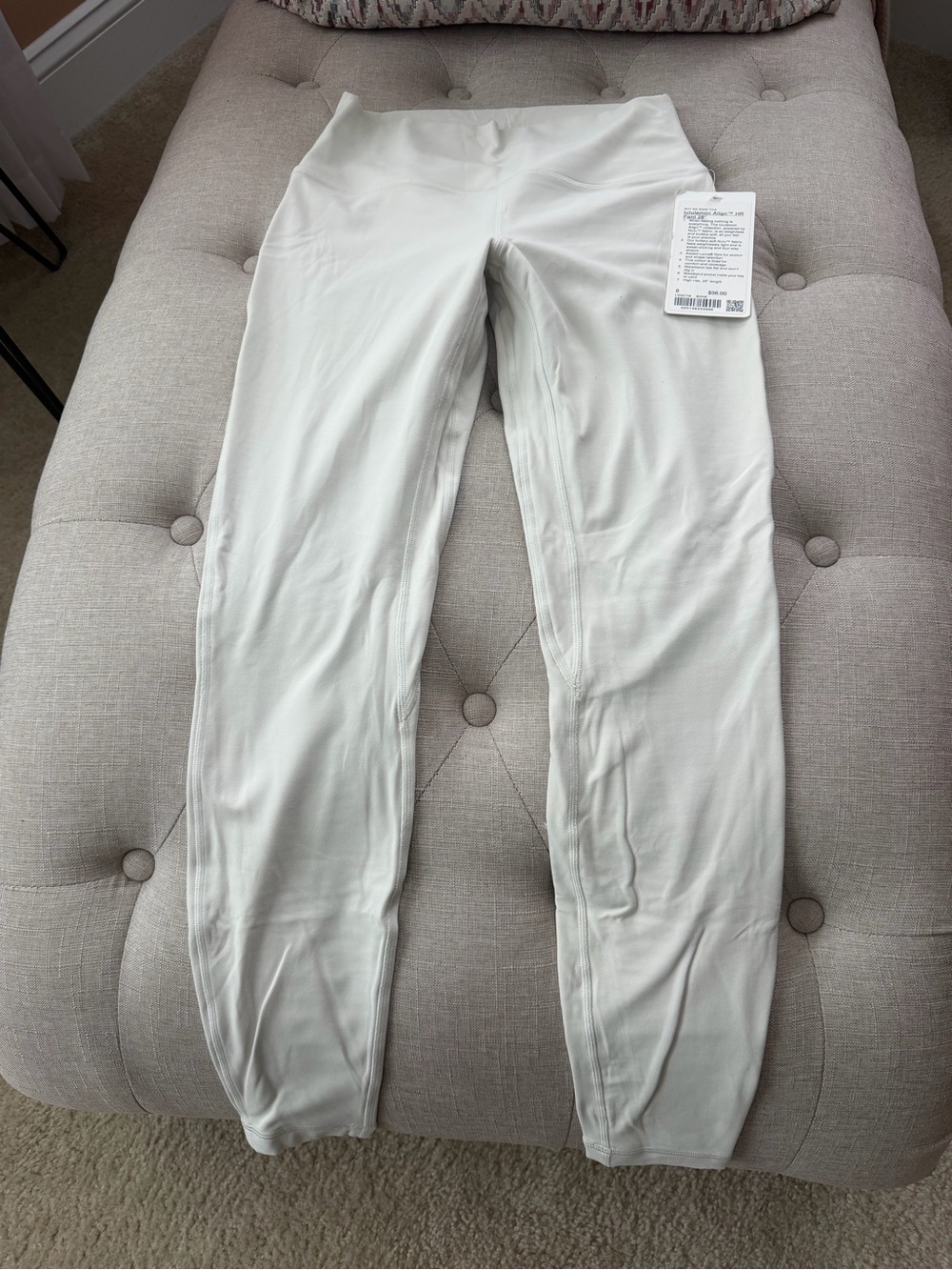 Lululemon Light Cream High-Waist Leggings